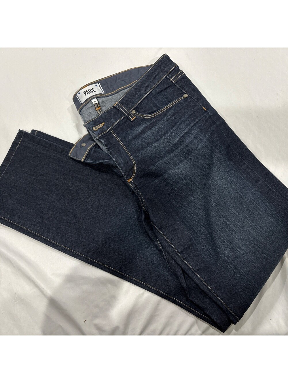 Paige SKYLINE Skinny Women’s Low Rise Stretch, Slim Fit Jeans Length 29, Size 31